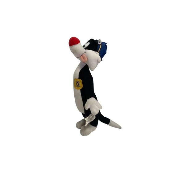 Looney Tunes Sylvester Cat 11.5 in Tall Police officer Cop Hat Badge Plush Stuff - Picture 1 of 5